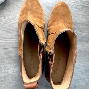 Madewell Suede w/ Leather backed booties
